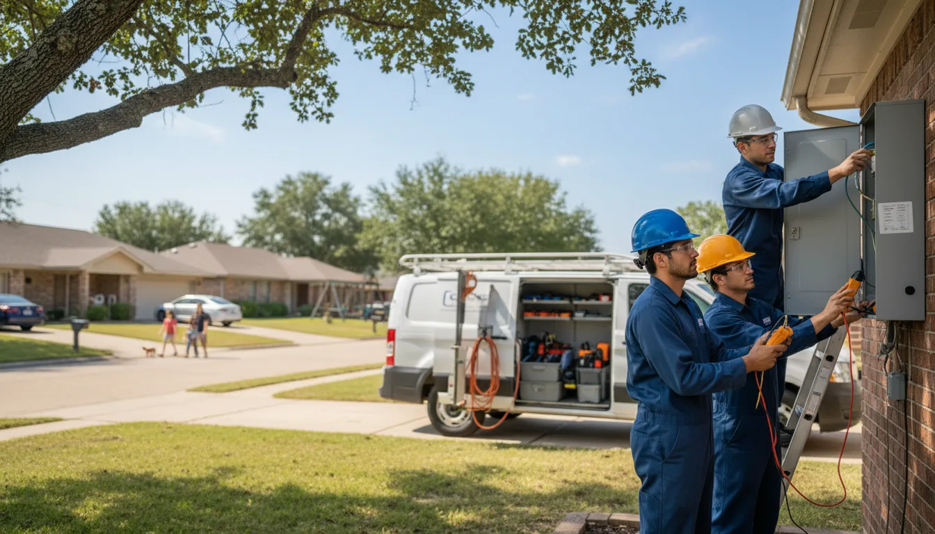 Certified electrician providing emergency electrical services in Tram, KY